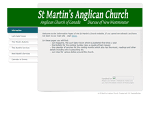 Tablet Screenshot of information.saintmartins.ca